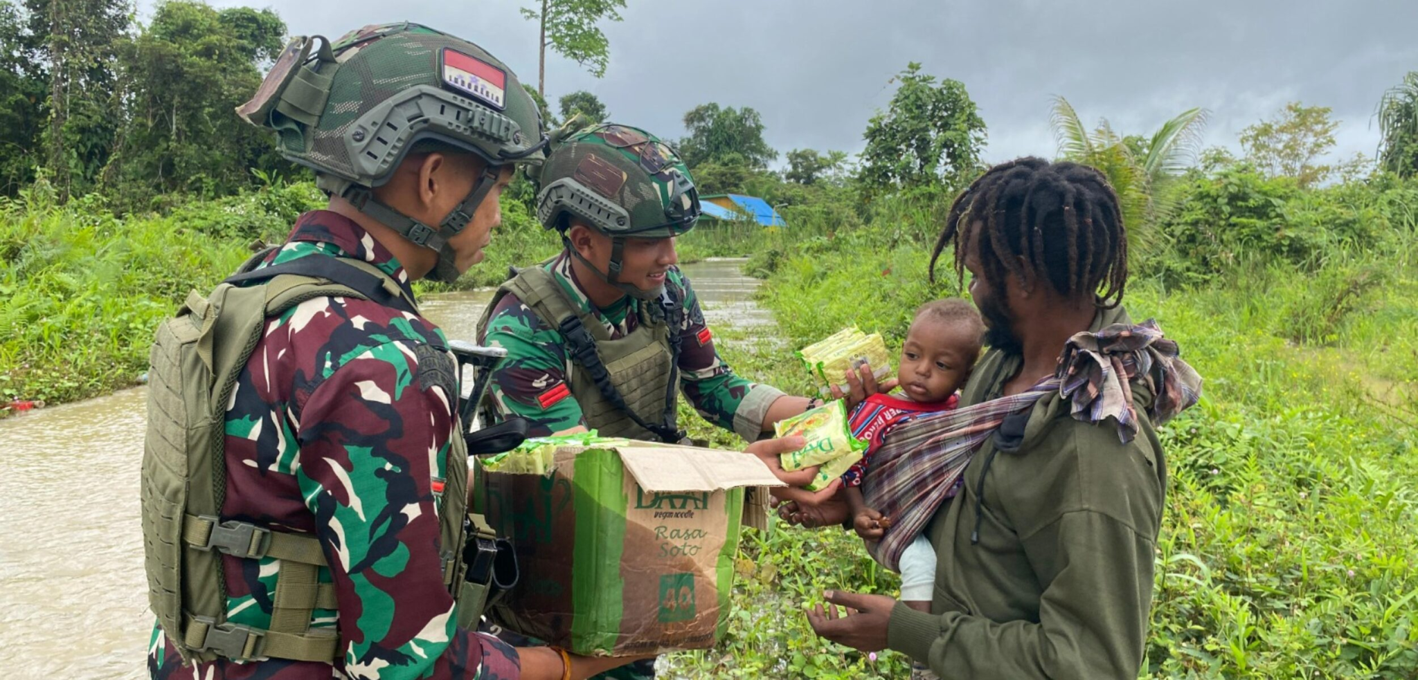 Army Infantry Task Force Provides Aid for Flood Victims in Nduga, Papua ...